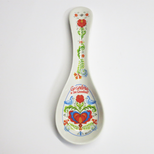 Porcelain Spoon Rest - Grandma Is The Greatest!