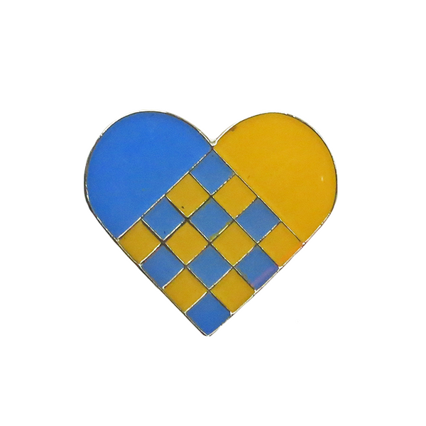 Swedish Heart Lapel Pin