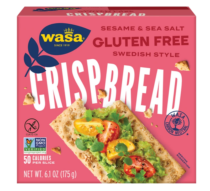 Gluten Free, Sesame & Seat Salt Crispbread